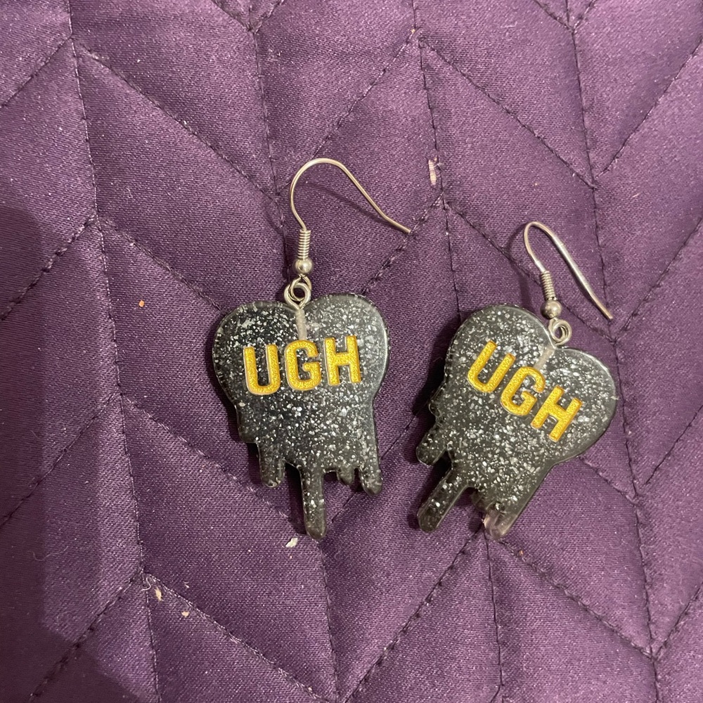 Black earrings